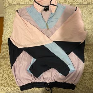 Multi Color Block BooHoo Windbreaker